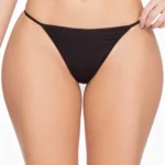Panty tipo hilo algodón negroi