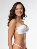 Brasier strapless con espalda invisible blanco