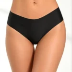 Panty tipo brasilera seamless negro frente