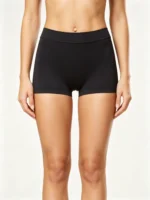 Boxer alto de control suave negro