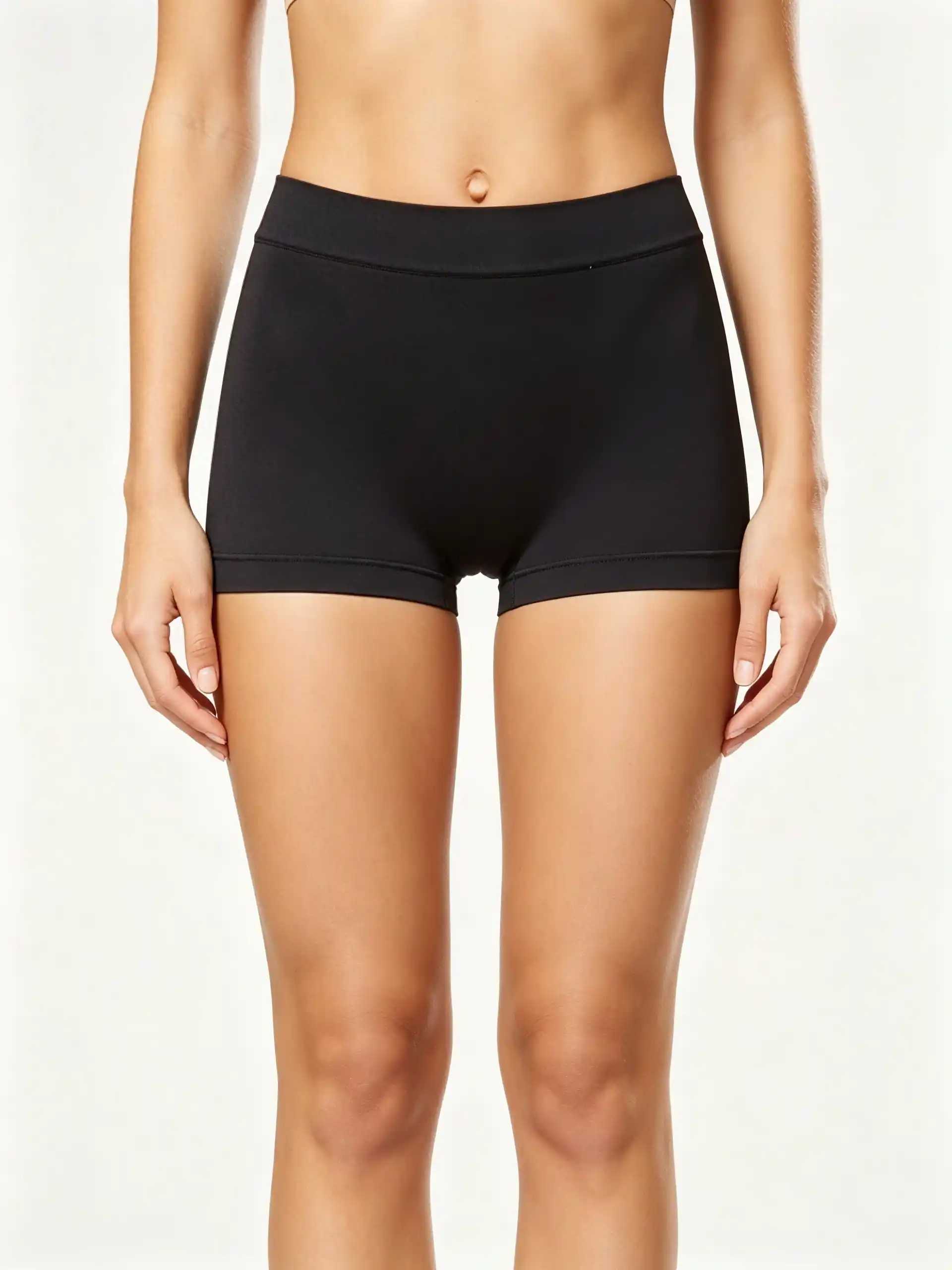 Boxer alto de control suave negro