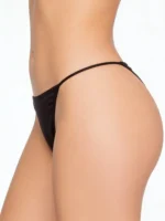Panty tipo hilo algodón negro