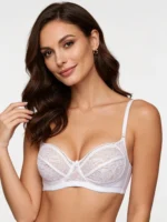 Brasier clasico en encaje blanco