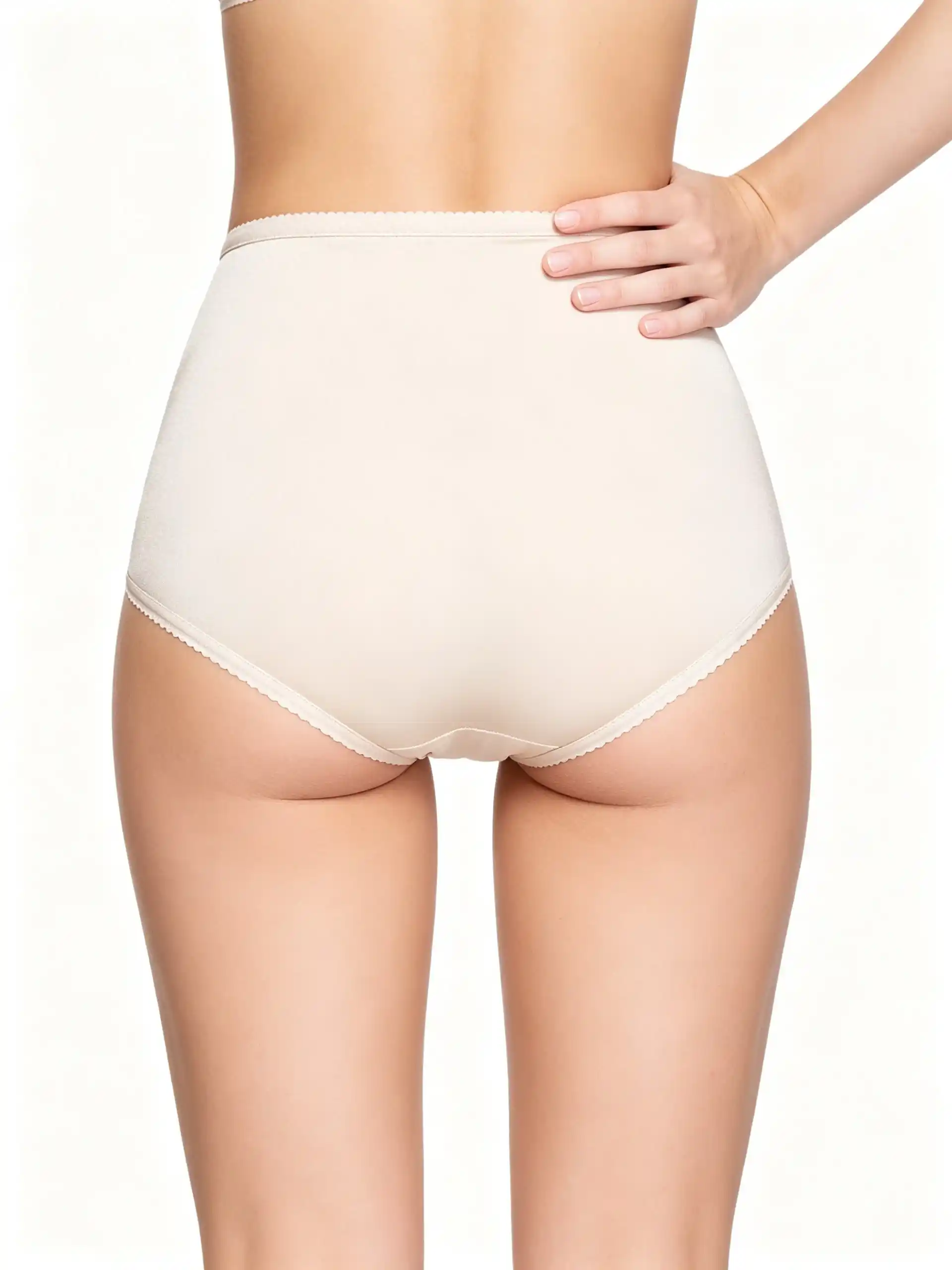 Panty clasico en microfibra beiche