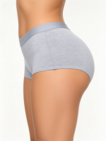 Boxer estampado gris de lado
