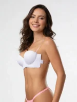 Brasier strapless con espalda invisible blanco