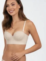 Brasier copa suave con realce beige