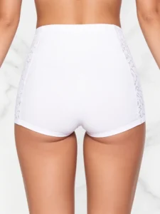Boxer clasico de tiro alto blanco