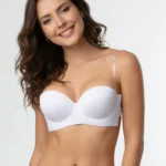 Brasier strapless con espalda invisible blanco