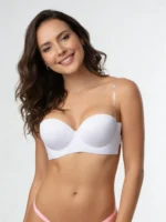 Brasier strapless con espalda invisible blanco